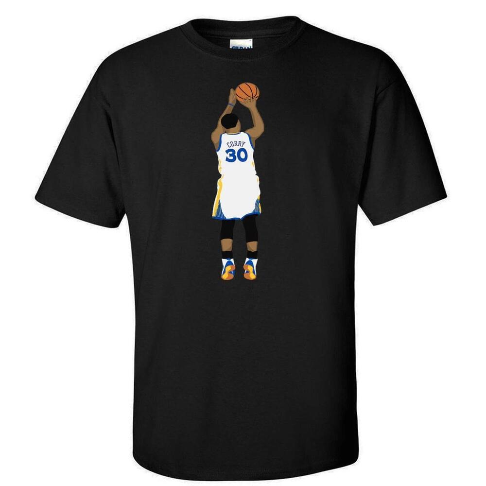 Black Steph Curry Golden State Warriors Curry Pic Jersey T-Shirt Shirt